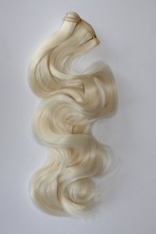 24 Inch "Deluxe" Wefting - Pale Blonde Frost