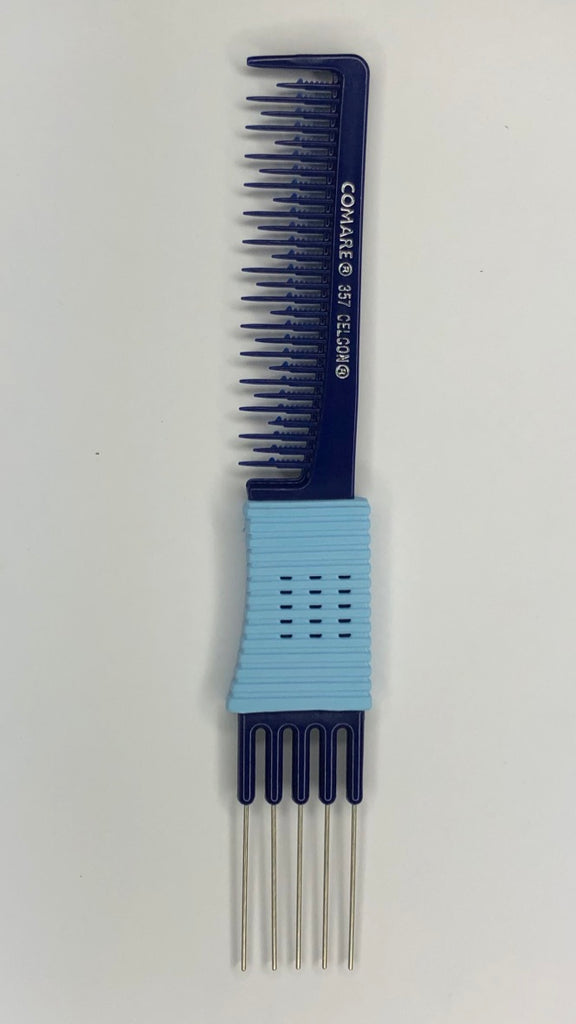 Teasing Comb With Metal Pick