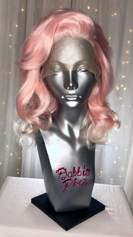 "Doris" - Baby Pink/Platinum White Ombre