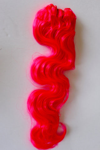 24 Inch "Deluxe" Wefting - Hottest Pink