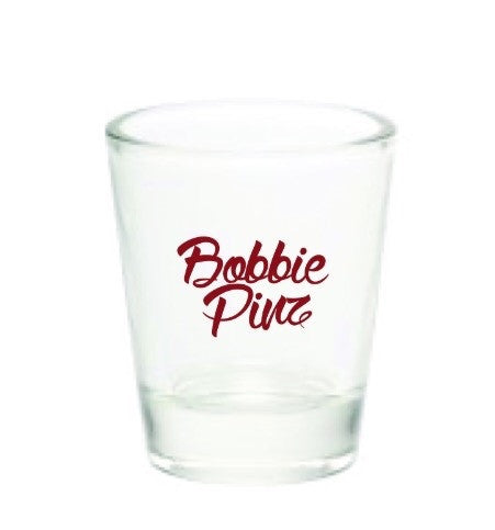 "BobbiePinz" Logo Shot Glass