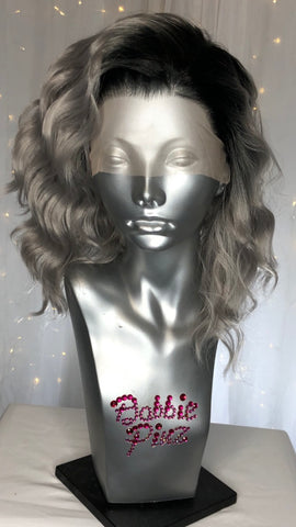 "Sabrina" - Dark Rooted Steel Grey